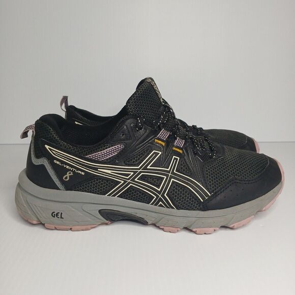 ASICS Women's Gel-Venture 8 Trail Running Shoes Black Size 8.5 Wide - Picture 3 of 9